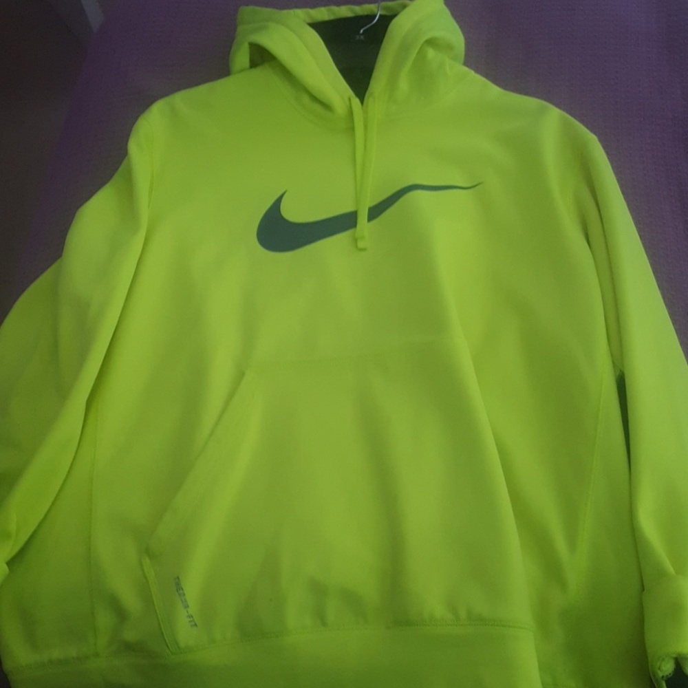 Nike neon green hoodie